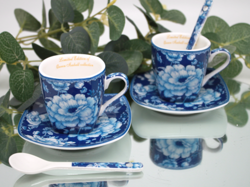 KOMPLET ESPRESSO BLUE ROSE COLLECTION 80ml