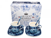 KOMPLET ESPRESSO BLUE ROSE COLLECTION 80ml