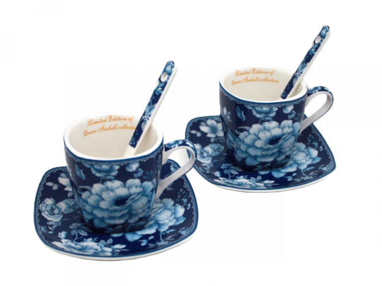 KOMPLET ESPRESSO BLUE ROSE COLLECTION 80ml