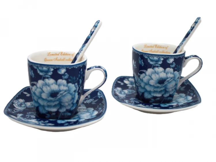 KOMPLET ESPRESSO BLUE ROSE COLLECTION 80ml