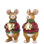 FIGURKA MYSZ MYSZKA Z SERCEM LUB GWIAZDKĄ MIX 2 WZORY 14x7x7 cm