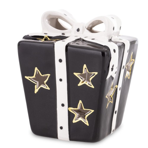 FIGURKA PREZENT CERAMICZNY LED 9,5x7,5x7,5cm