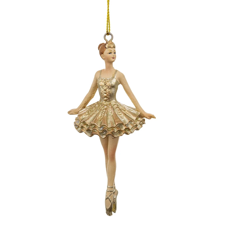ZAWIESZKA ZŁOTA BALETNICA 11CM