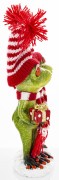 ŚWIĄTECZNA FIGURKA ŻABY Z PREZENTEM PARA 20CM