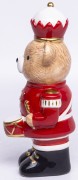 FIGURKA MIŚ NIEDŹWIADEK W MUNDURZE Z BĘBNEM 16CM