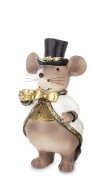FIGURKA MYSZ MYSZKA  W CYLINDRZE MIX 2 WZORY 16x8x7cm