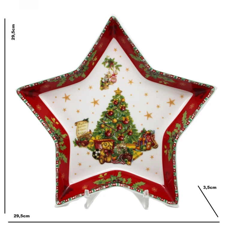 PATERA GWIAZDA 29,5X3,5CM PREZENT ŚWIĘTA W OPAKOWANIU PREZENTOWYM