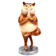 FIGURKA KOT JOGA 16CM