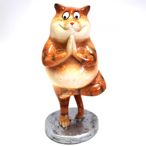FIGURKA KOT JOGA 16CM