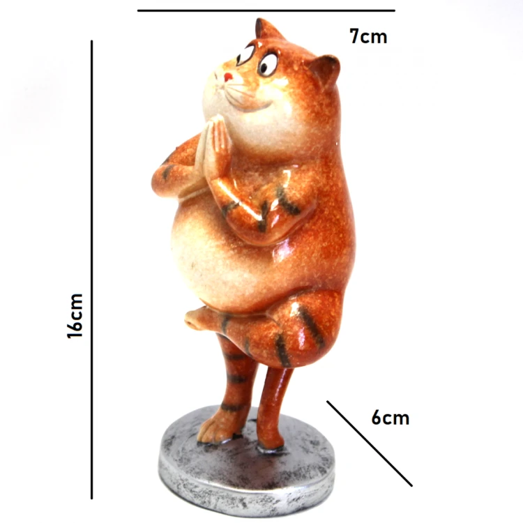 FIGURKA KOT JOGA 16CM