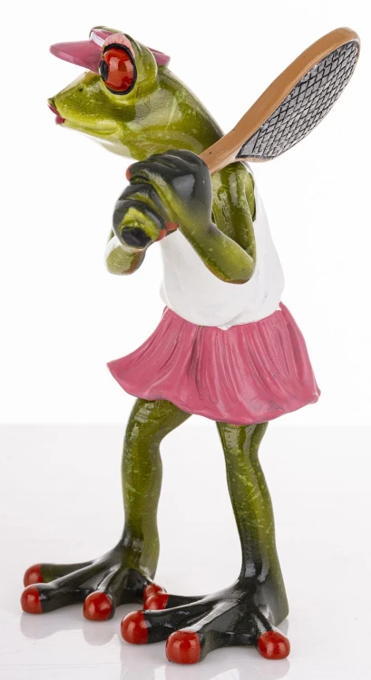 FIGURKA ŻABA TENISISTKA 15x9x9,5