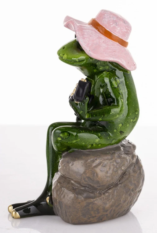 FIGURKA ŻABA Z GITARĄ GITARZYSTA 11x6x7