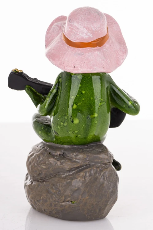 FIGURKA ŻABA Z GITARĄ GITARZYSTA 11x6x7