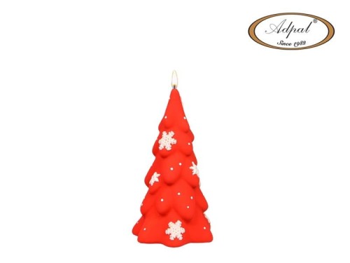 ŚWIECA CHOINKA DUŻA B-112 (150/80) RED CHRISTMAS LAKIER MATOWY czerwona