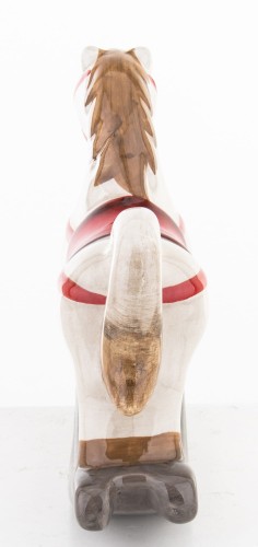 FIGURKA CERAMICZNA KOŃ NA BIEGUNACH 14x15x4,5