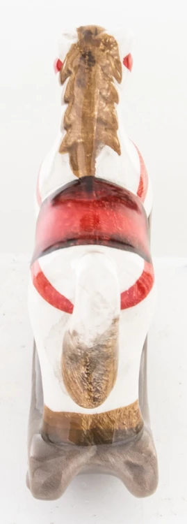 FIGURKA CERAMICZNA KOŃ NA BIEGUNACH 8,5x9x3