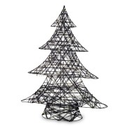 CHOINKA CZARNA LED 60X47X12CM