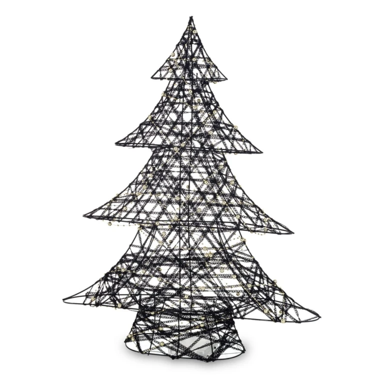 CHOINKA CZARNA LED 60X47X12CM