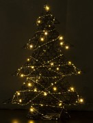 CHOINKA CZARNA LED 60X47X12CM