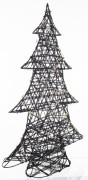 CHOINKA CZARNA LED 60X47X12CM