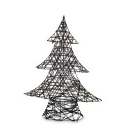 CHOINKA CZARNA LED 49x38x10CM