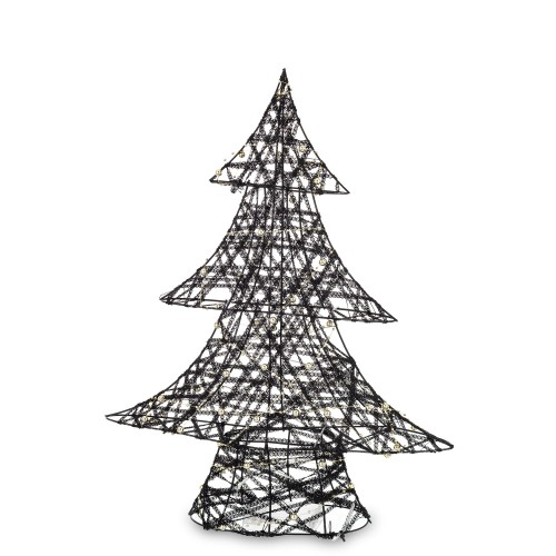 CHOINKA CZARNA LED 49x38x10CM