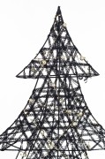 CHOINKA CZARNA LED 49x38x10CM