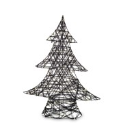 CHOINKA CZARNA LED 49x38x10CM