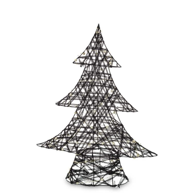 CHOINKA CZARNA LED 49x38x10CM