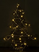 CHOINKA CZARNA LED 49x38x10CM