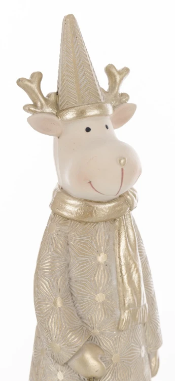 FIGURKA RENIFER ZŁOTY 23x6x5,5