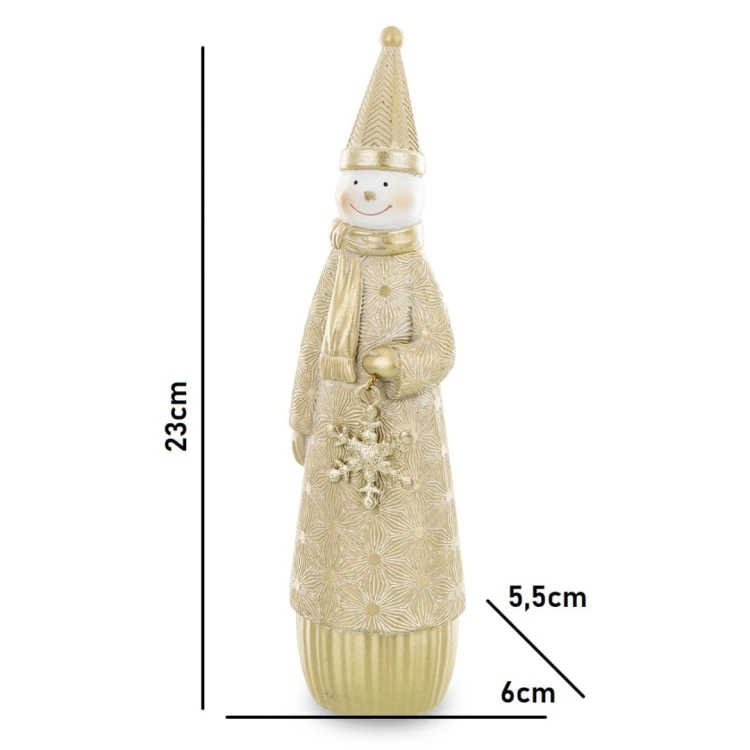 FIGURKA BAŁWAN ZŁOTY 23x6x5,5
