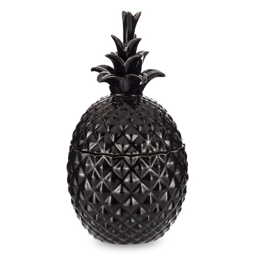 FIGURKA POJEMNIK DEKORACYJNY ANANAS Z POKRYWKĄ 23x12x12cm