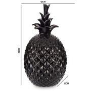 FIGURKA POJEMNIK DEKORACYJNY ANANAS Z POKRYWKĄ 23x12x12cm