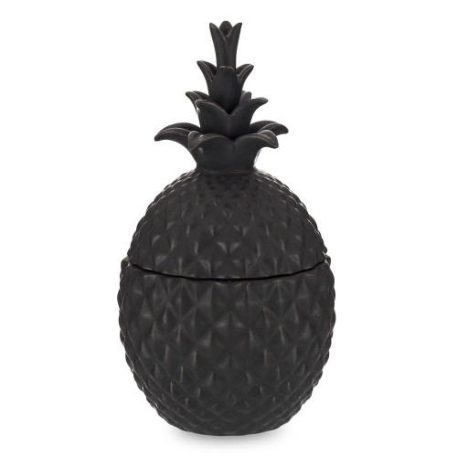 FIGURKA POJEMNIK DEKORACYJNY ANANAS Z POKRYWKĄ 23x12x12cm