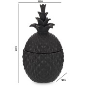 FIGURKA POJEMNIK DEKORACYJNY ANANAS Z POKRYWKĄ 23x12x12cm