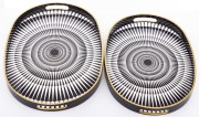 TACA DEKORACYJNA KPL. 2 SZT 44x29,5/39,5x27