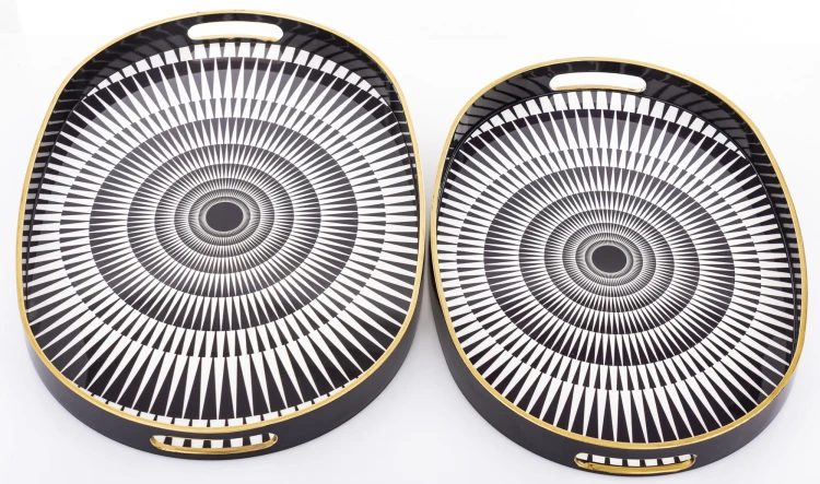 TACA DEKORACYJNA KPL. 2 SZT 44x29,5/39,5x27