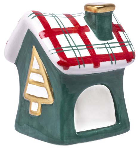 ŚWIĄTECZNY DOMEK NA T-LIGHTY 10x8x7,5 cm