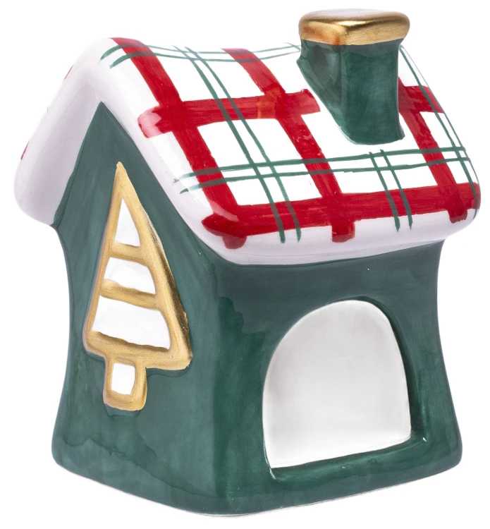 ŚWIĄTECZNY DOMEK NA T-LIGHTY 10x8x7,5 cm