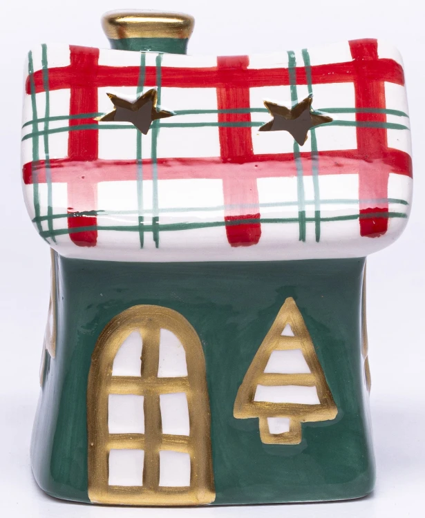ŚWIĄTECZNY DOMEK NA T-LIGHTY 10x8x7,5 cm