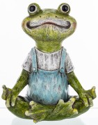 FIGURKA ŻABA KWIAT LOTOSU 21,5x17,5x10CM