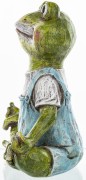 FIGURKA ŻABA KWIAT LOTOSU 21,5x17,5x10CM