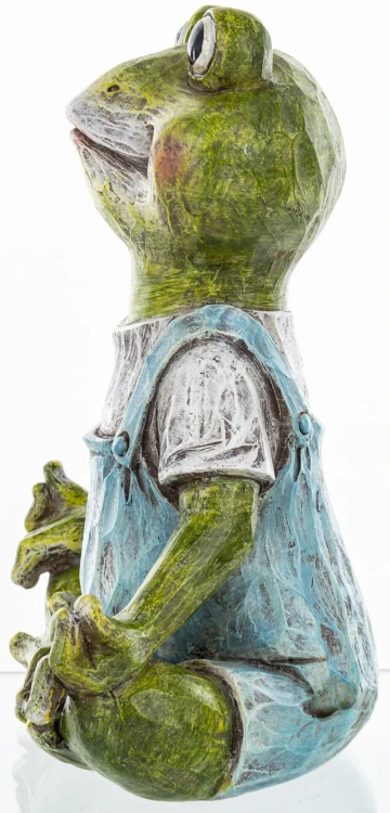 FIGURKA ŻABA KWIAT LOTOSU 21,5x17,5x10CM