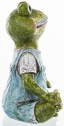 FIGURKA ŻABA KWIAT LOTOSU 21,5x17,5x10CM