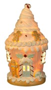 FIGURKA PASTELOWY DOMEK LED 20,5x12x12