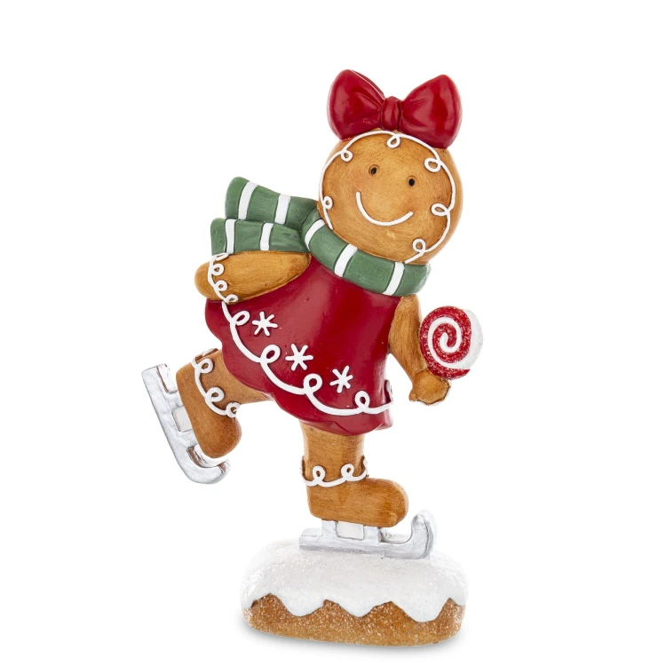 FIGURKA UROCZY CIASTEK NA ŁYŻWACH 21CM