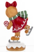 FIGURKA UROCZY CIASTEK NA ŁYŻWACH 21CM