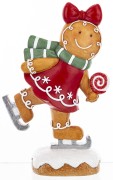 FIGURKA UROCZY CIASTEK NA ŁYŻWACH 21CM