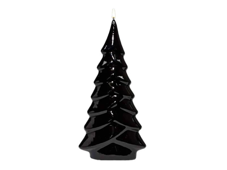ŚWIECA OZDOBNA CHOINKA 190/90/40 TWINKLE TREE LAKIER CZARNA